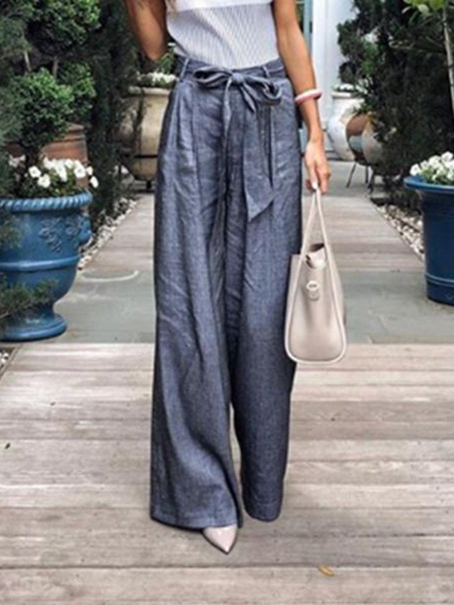 Loose Casual Trousers Wide-Leg Pants