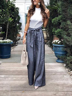 Loose Casual Trousers Wide-Leg Pants